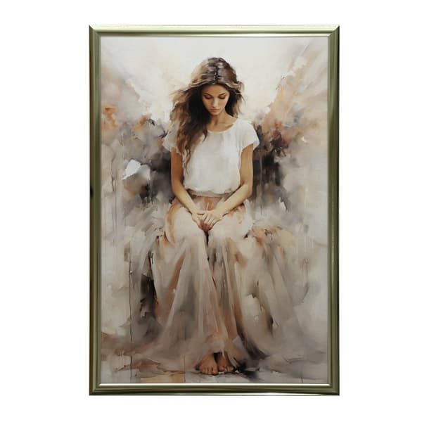 Peace in Prayer Peace in Prayer, 70x100 cm, guld aluminiumram, 230 gsm matt papper