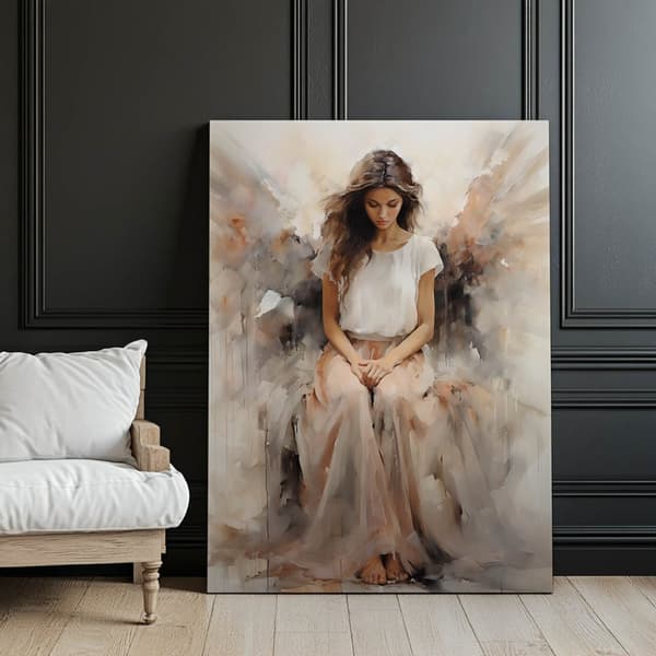 Peace in Prayer Peace in Prayer, 70x100 cm, guld aluminiumram, 230 gsm matt papper