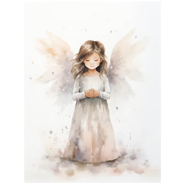 Angel of Hope Angel of Hope, 40x50 cm, guld aluminiumsramme, 230 gsm mat papir
