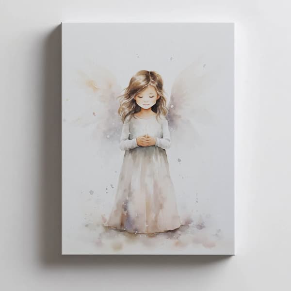 Angel of Hope Angel of Hope, 40x50 cm, guld aluminiumsramme, 230 gsm mat papir