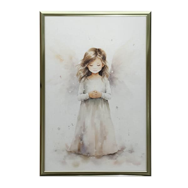 Angel of Hope Angel of Hope, 40x50 cm, guld aluminiumsramme, 230 gsm mat papir