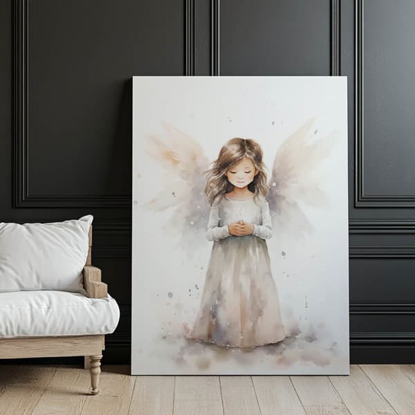 Toivon enkeli Toivon enkeli, 70x100 cm, tummanruskea puurunko, 230 gsm mattapaperi