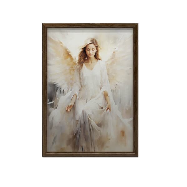 Angel's Focus Angel's Focus, 30x40 cm, guld aluminiumsramme, 230 gsm mat papir