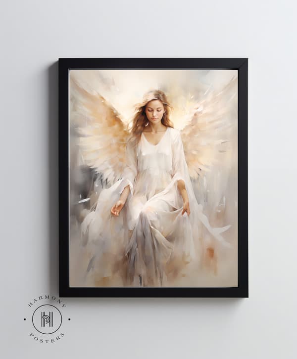 Angel's Focus Angel's Focus, 30x40 cm, uindrammet, premium lærred på båre