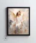 Miniatyrbild 11 av 11: Angel's Focus Angel's Focus, 70x100 cm, mörkbrun träram, 230 gsm matt papper