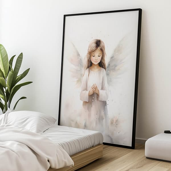 Holy Wings Holy Wings, 60x90 cm, sort aluminiumsramme, 230 gsm mat papir