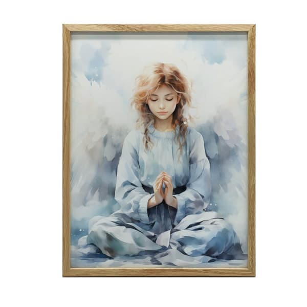 Angel's Prayer Angel's Prayer, 30x40 cm, guld aluminiumsramme, 230 gsm mat papir
