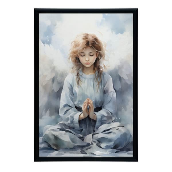 Angel's Prayer Angel's Prayer, 40x50 cm, guld aluminiumsramme, 230 gsm mat papir