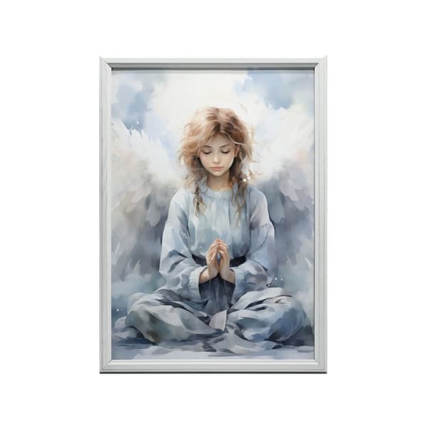 Angel's Prayer Angel's Prayer, 40x50 cm, guld aluminiumsramme, 230 gsm mat papir