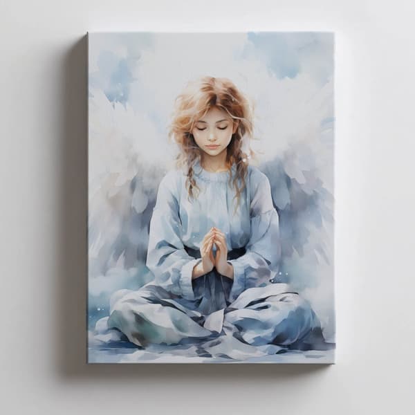 Angel's Prayer Angel's Prayer, 70x100 cm, guld aluminiumsramme, 230 gsm mat papir