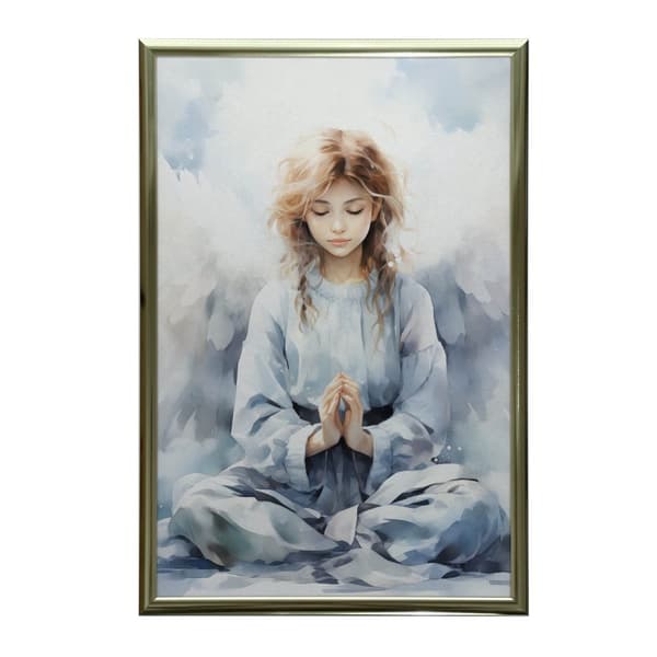 Angel's Prayer Angel's Prayer, 70x100 cm, guld aluminiumsramme, 230 gsm mat papir