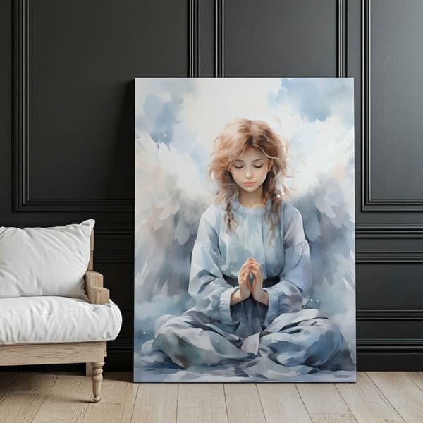 Angel's Prayer Angel's Prayer, 70x100 cm, guld aluminiumsramme, 230 gsm mat papir