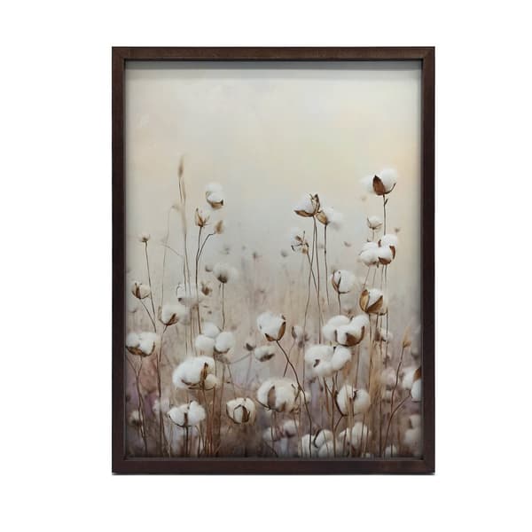 Pastel Cotton Fields Pastel Cotton Fields, 40x50 cm, guld aluminiumsramme, 230 gsm mat papir