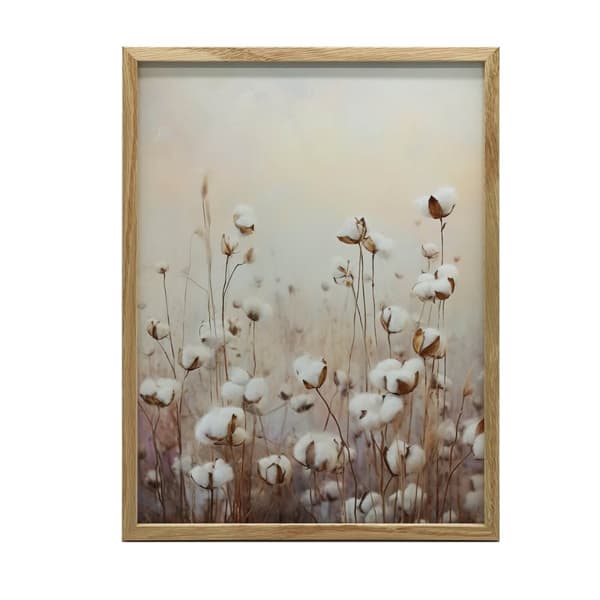 Pastel Cotton Fields Pastel Cotton Fields, 40x50 cm, guld aluminiumsramme, 230 gsm mat papir