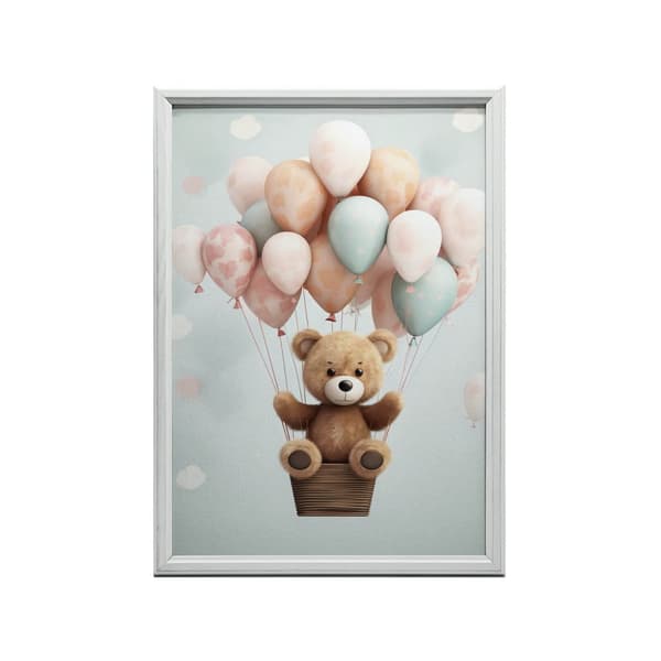 Little Bear's Sky Paradise Little Bear's Sky Paradise, 70x100 cm, guld aluminiumsramme, 230 gsm mat papir