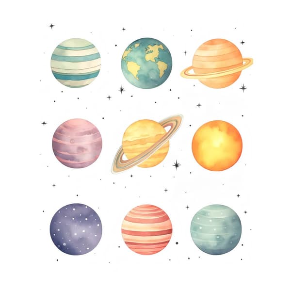 Stellar Discoveries: Little Astronomer-plakat Stellar Discoveries: Little Astronomer-plakat, 40x50 cm, guld-aluminiumsramme, 230 gsm mat papir