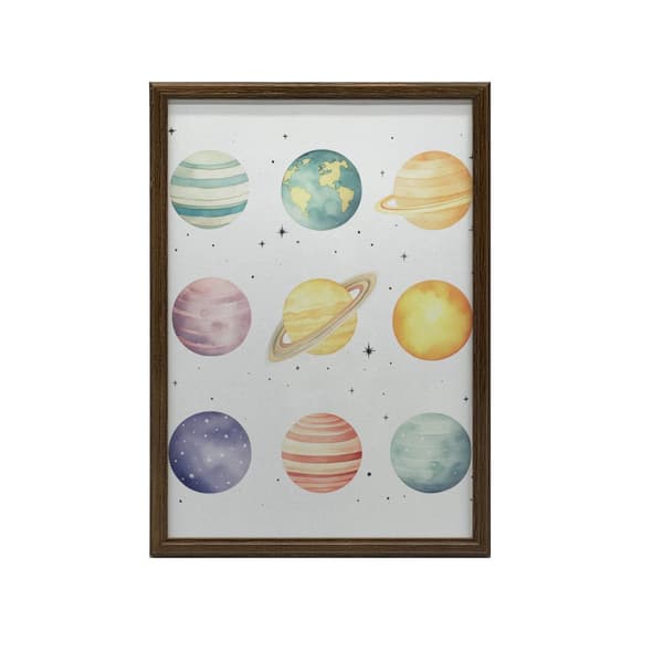 Stellar Discoveries: Little Astronomer-plakat Stellar Discoveries: Little Astronomer-plakat, 40x50 cm, guld-aluminiumsramme, 230 gsm mat papir