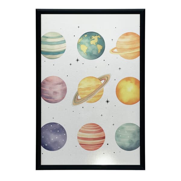 Stellar Discoveries: Little Astronomer-plakat Stellar Discoveries: Little Astronomer-plakat, 40x50 cm, guld-aluminiumsramme, 230 gsm mat papir