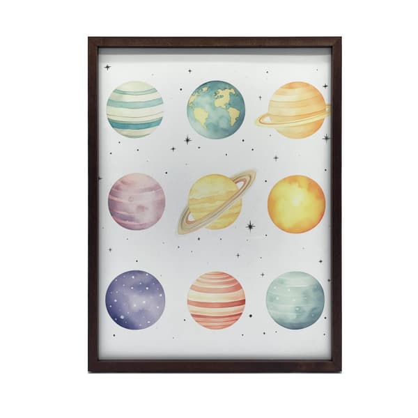Stellar Discoveries: Little Astronomer-plakat Stellar Discoveries: Little Astronomer-plakat, 40x50 cm, guld-aluminiumsramme, 230 gsm mat papir