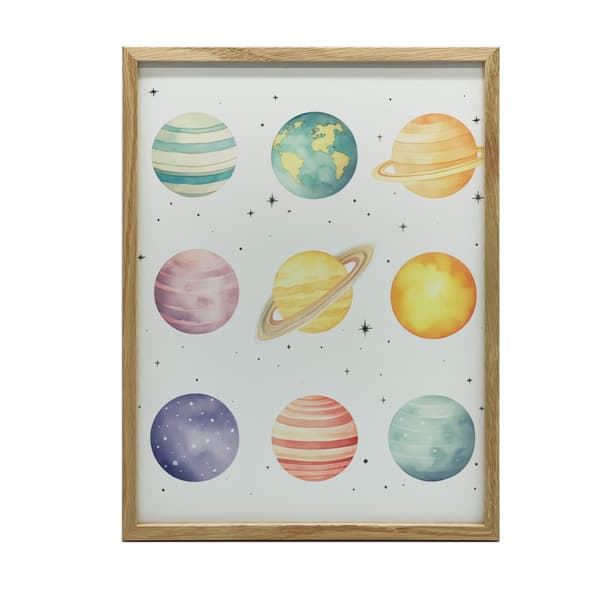 Stellar Discoveries: Little Astronomer-plakat Stellar Discoveries: Little Astronomer-plakat, 40x50 cm, guld-aluminiumsramme, 230 gsm mat papir