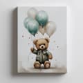 Miniatyrbillede 4 af 11: Teddy Bear Balloon World Teddy Bear Balloon World, 30x40 cm, uindrammet, premium lærred på båre