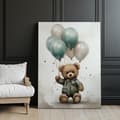 Miniatyrbillede 6 af 11: Teddy Bear Balloon World Teddy Bear Balloon World, 30x40 cm, uindrammet, premium lærred på båre