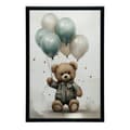 Miniatyrbillede 7 af 11: Teddy Bear Balloon World Teddy Bear Balloon World, 30x40 cm, uindrammet, premium lærred på båre