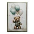 Miniatyrbillede 8 af 11: Teddy Bear Balloon World Teddy Bear Balloon World, 30x40 cm, uindrammet, premium lærred på båre