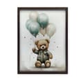 Miniatyrbillede 2 af 11: Teddy Bear Balloon World Teddy Bear Balloon World, 30x40 cm, uindrammet, premium lærred på båre