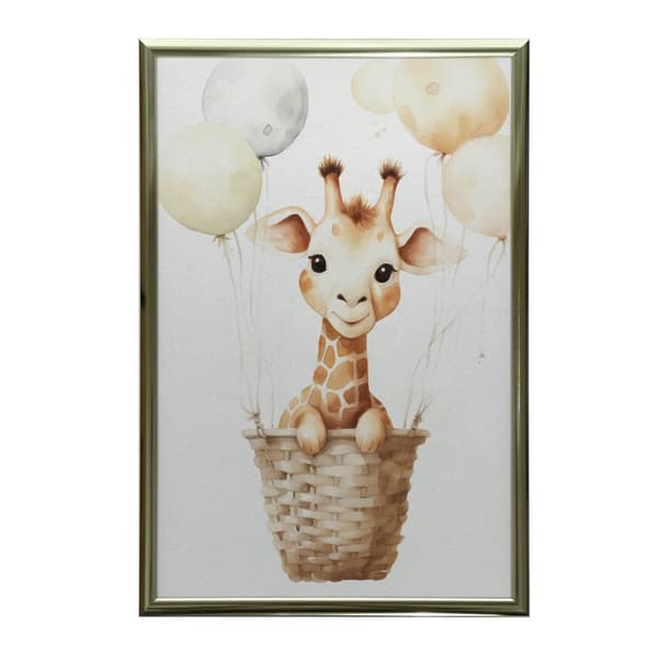 Giraffens glædelige rejse Giraffens glædelige rejse, 40x50 cm, uindrammet, 230 gsm mat papir