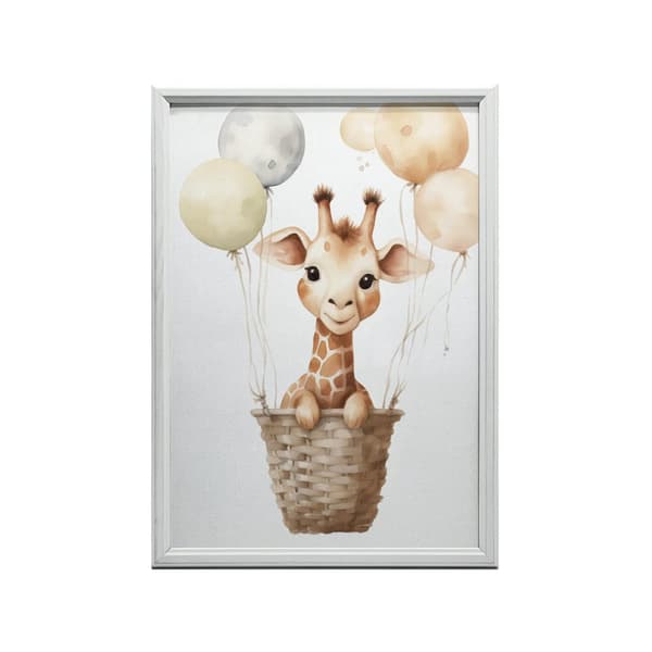 Giraffens glædelige rejse Giraffens glædelige rejse, 40x50 cm, uindrammet, 230 gsm mat papir