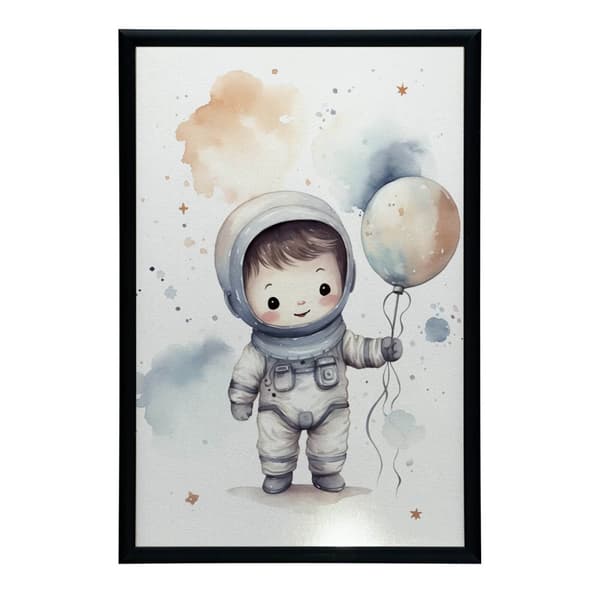 Universe Explorer med ballon Universe Explorer med ballon, 40x50 cm, sort aluminiumsramme, 230 gsm mat papir