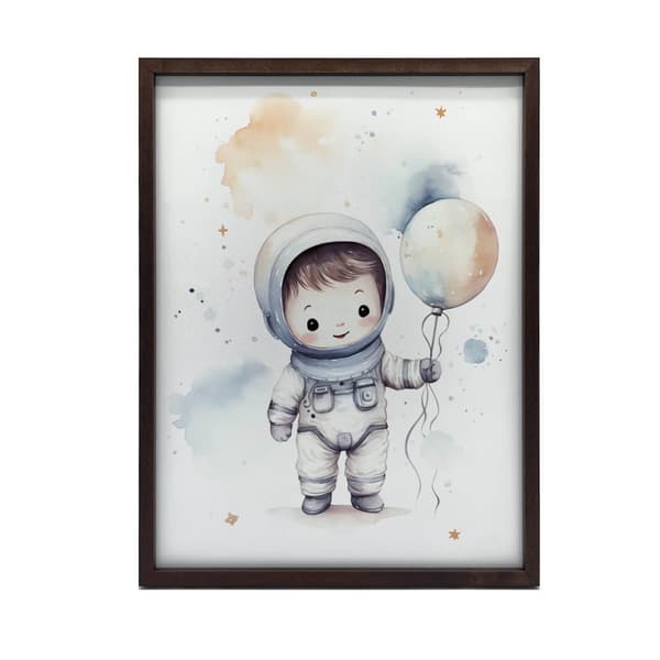 Universe Explorer med ballon Universe Explorer med ballon, 40x50 cm, sort aluminiumsramme, 230 gsm mat papir