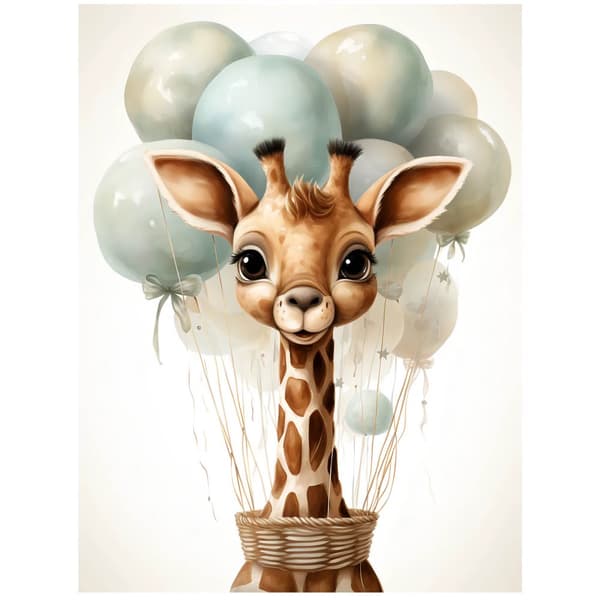 Fleeting Dreams of Giraffes Fleeting Dreams of Giraffer, 30x40 cm, lys egetræsramme, 230 gsm mat papir