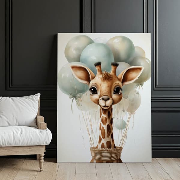 Fleeting Dreams of Giraffes Fleeting Dreams of Giraffer, 30x40 cm, lys egetræsramme, 230 gsm mat papir