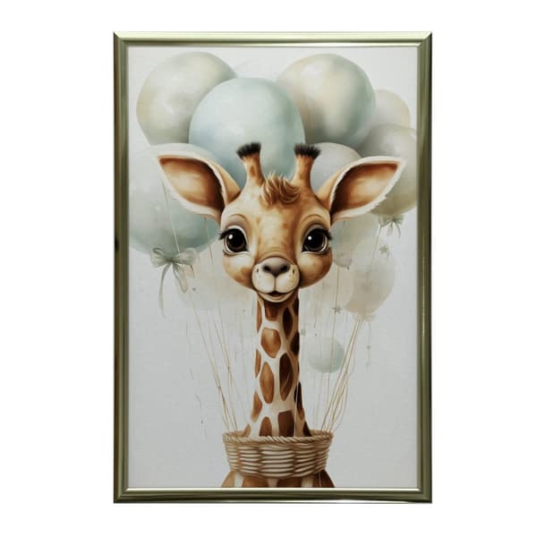 Fleeting Dreams of Giraffes Fleeting Dreams of Giraffer, 30x40 cm, lys egetræsramme, 230 gsm mat papir