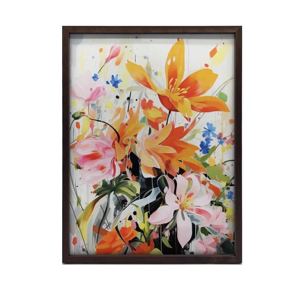 Floral Concert Floral Concert, 50x70 cm, guld aluminiumsramme, 230 gsm mat papir