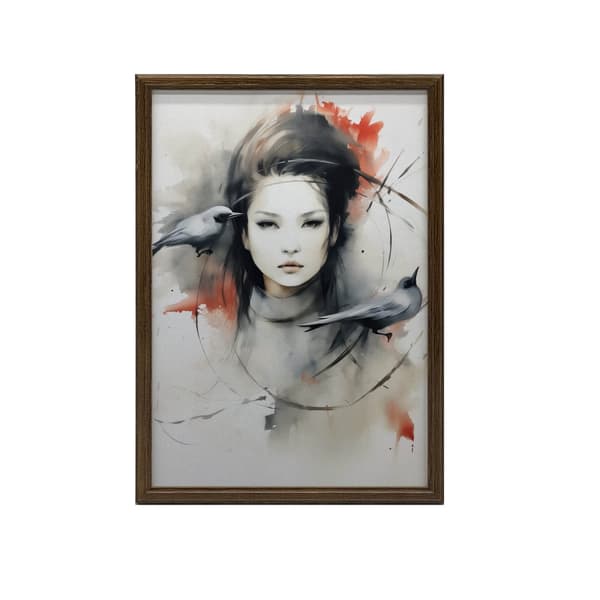 Silence in Dance Silence in Dance, 60x90 cm, guld aluminiumsramme, 230 gsm mat papir