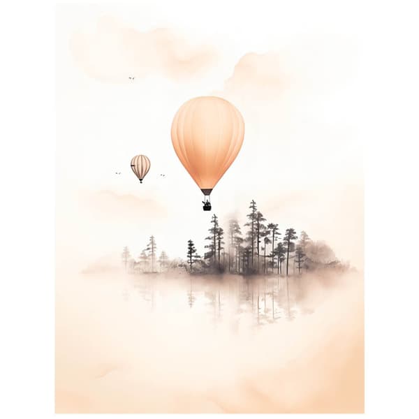 Fairytale Flight Fairytale Flight, 60x90 cm, guld aluminiumram, 230 gsm matt papper