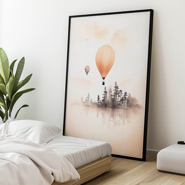 Fairytale Flight Fairytale Flight, 60x90 cm, guld aluminiumram, 230 gsm matt papper