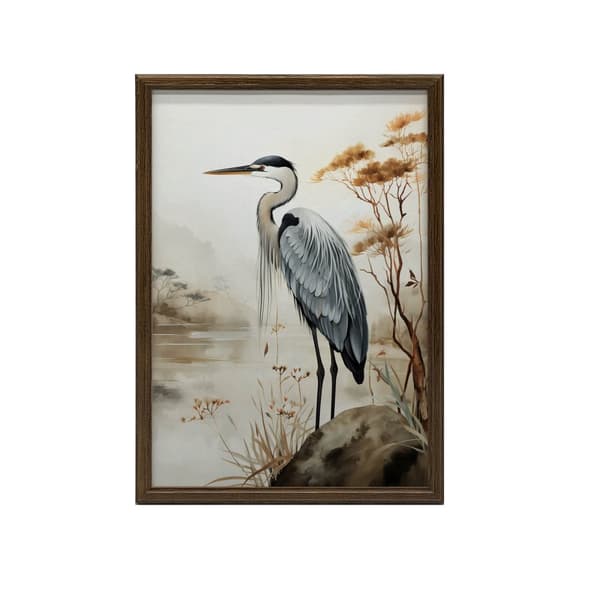 A Walk on the Misty Lake A Walk on the Misty Lake, 30x40 cm, sort aluminiumsramme, 230 gsm mat papir