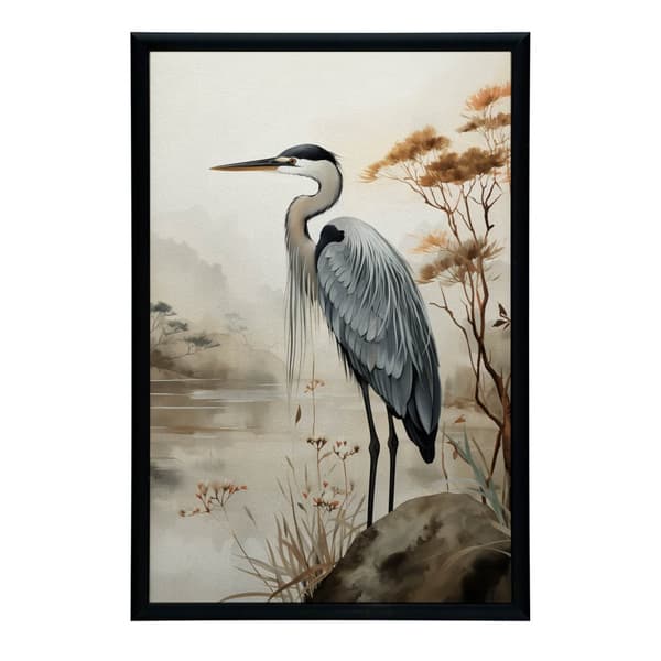A Walk on the Misty Lake A Walk on the Misty Lake, 30x40 cm, sort aluminiumsramme, 230 gsm mat papir