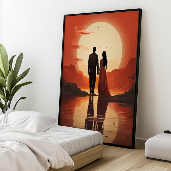 A Moment for Two A Moment for Two, 30x40 cm, sort aluminiumsramme, 230 gsm mat papir