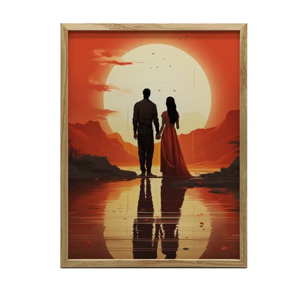 A Moment for Two A Moment for Two, 30x40 cm, sort aluminiumsramme, 230 gsm mat papir