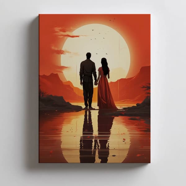 A Moment for Two A Moment for Two, 50x70 cm, lys egetræsramme, 230 gsm mat papir
