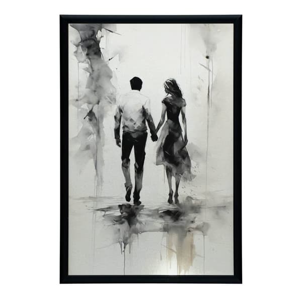 Sort og hvid intimitet Sort og hvid intimitet, 40x50 cm, guld aluminiumsramme, 230 gsm mat papir