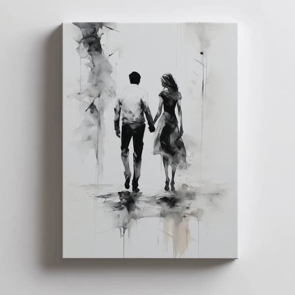 Black and White Intimacy Black and White Intimacy, 70x100 cm, lys egetræsramme, 230 gsm mat papir