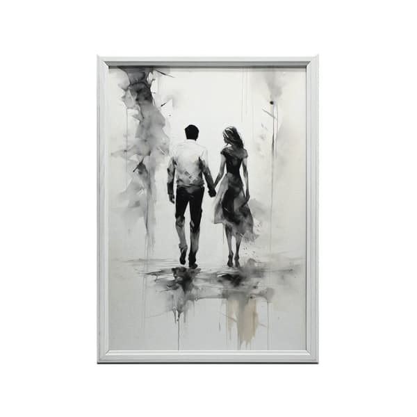 Black and White Intimacy Black and White Intimacy, 70x100 cm, lys egetræsramme, 230 gsm mat papir