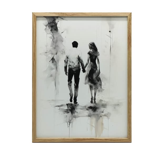 Black and White Intimacy Black and White Intimacy, 70x100 cm, lys egetræsramme, 230 gsm mat papir