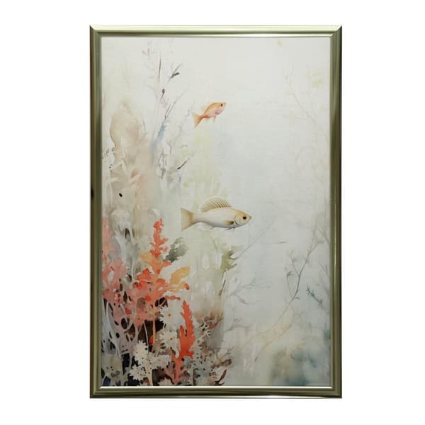 Soft Colors of Undersea Paradise Soft Colors of Undersea Paradise, 50x70 cm, guld aluminiumsramme, 230 gsm mat papir